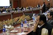 جلسه مشترک هییت رییسه دانشگاه و روسای بیمارستان در سالن اجلاس ستاد مرکزی دانشگاه پردیس پور سینا